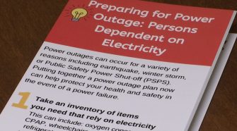 Staying safe and healthy during a Public Safety Power Shutoff
