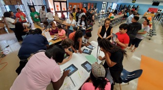 LRSD middle school students receive free technology for learning