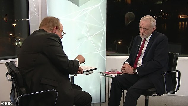 As well as accusing Mr Corbyn of sitting on the fence over Brexit, the Prime Minister further blamed him for being neutral on the anti-Semitism crisis raging in the Labour party (Corbyn interview with Andrew Neil in which he refused four times to apologies to Jews)