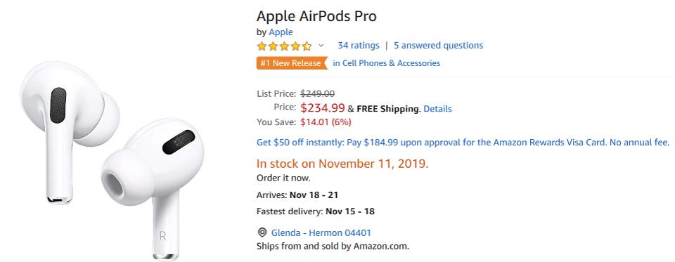 AirPods Pro Black Friday deal, AirPods Pro Cyber Monday deal, 