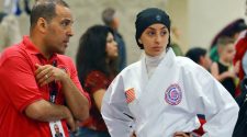 17-year old karate champion competes in a hijab