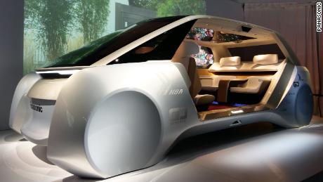 The Autonomous Living Space Cabin, a design concept that Panasonic had at its 2018 CES booth.