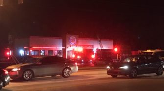Fire at Burger King on Peach Orchard Road