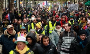 Gilets jaunes protesters in Paris mark the one-year anniversary of the movement