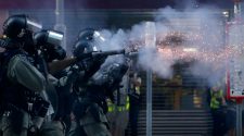 Hong Kong Police Break Out the Tear Gas Early, Sending Protesters Scrambling