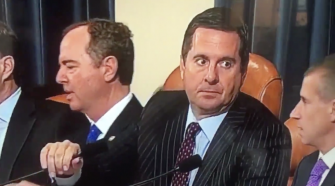 Nunes's facial expression right before lawmakers took break from Sondland testimony goes viral