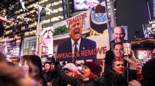 Protestors demonstrate across the country ahead of House vote on Trump impeachment