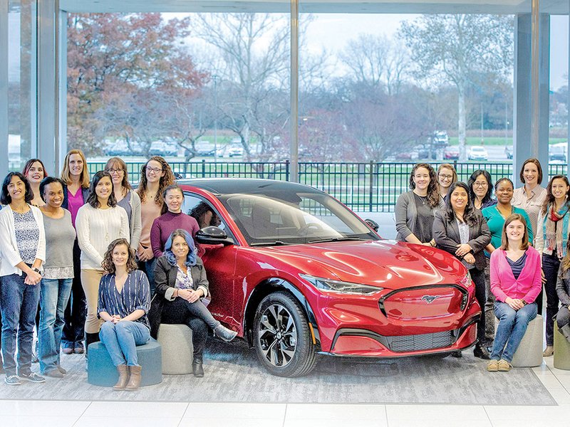Women comprise a third of the technology team on Ford's Mach-E