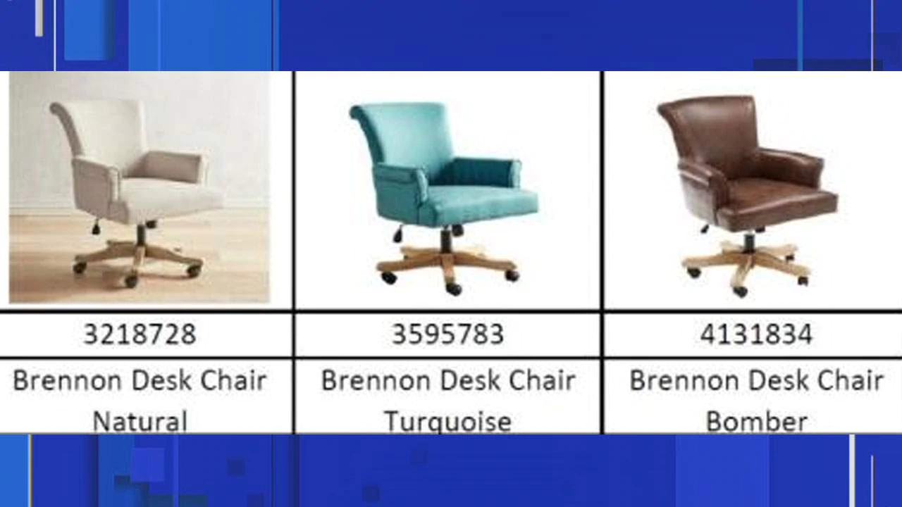 Desk chairs recalled after Pier 1 receives reports of chair legs breaking