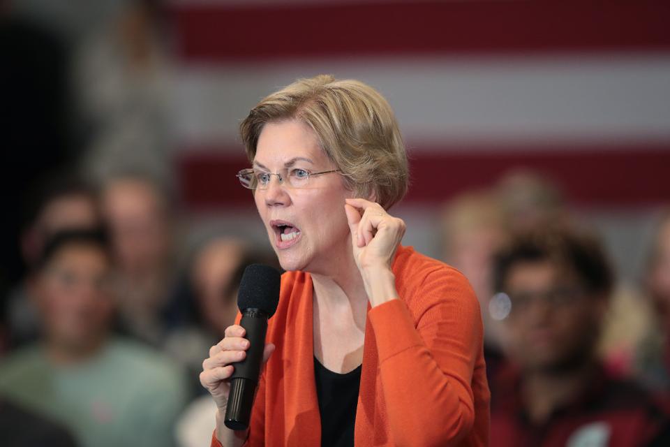 Julian Castro Joins Elizabeth Warren On The Campaign Trail In Iowa