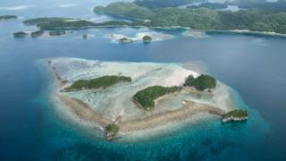 The Rock Islands in Palau