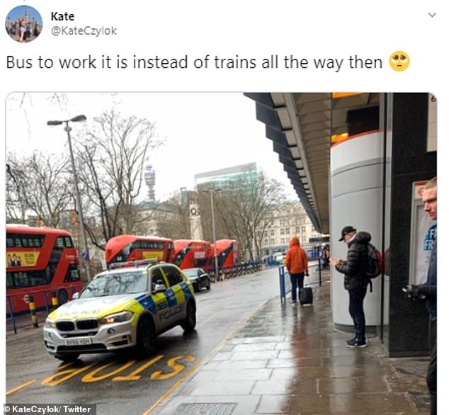 Commuters took to social media to report that Euston Station had been evacuated
