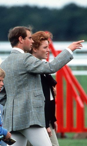 Prince Edward and Sarah Ferguson on July 12,  1987
