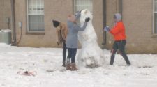 OSU Institute Of Technology Students Enjoying The Snow Day