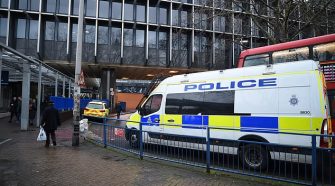 Armed police were called to Euston today amid reports of a stabbing during a mass brawl
