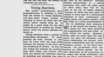 100 years ago in Spokane: County commissioners consider new voting machine technology