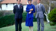 Prince Charles, Princess Diana, and Prince Edward in New Zealand on April 22, 1983