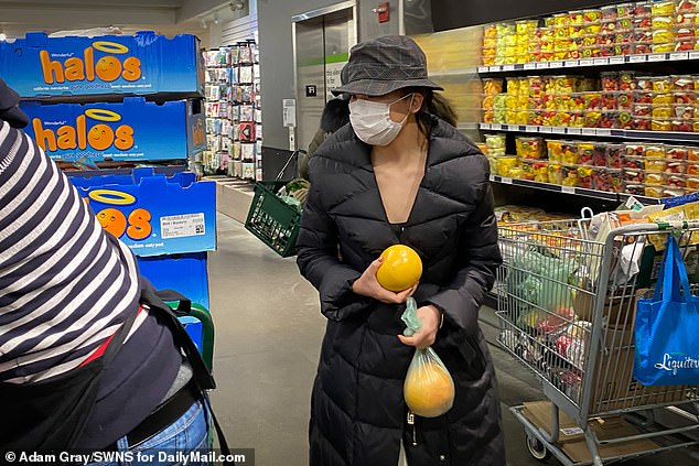 Cuomo said that public panic over the coronavirus has become a bigger problem than the virus itself. Shoppers are seen stocking up at a Whole Foods in New York City on Saturday