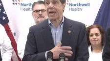 New York Governor Andrew Cuomo slammed the CDC over coronavirus testing delays during a press conference on Sunday morning (pictured)