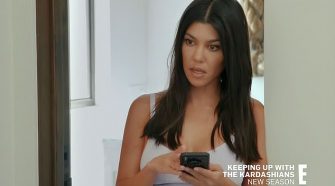 Throwing shade: After an intense physical altercation with her sisters on Thursday’s premiere of Keeping Up With the Kardashians, Kourtney Kardashian