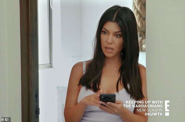 Throwing shade: After an intense physical altercation with her sisters on Thursday’s premiere of Keeping Up With the Kardashians, Kourtney Kardashian 'liked' tweets calling out her siblings' wild behavior
