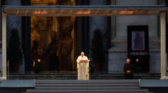 Pope Francis Prays In Empty St. Peter's Square In Hauntingly Moving Images