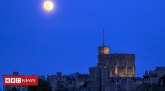 Pink Moon: Europe illuminated by lunar light show