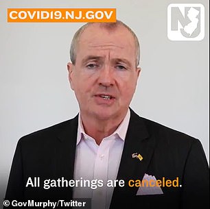 New Jersey Governor Phil Murphy had banned social events including backyard parties to curb the COVID-19