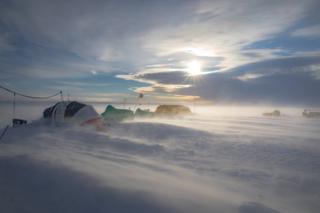 Tents in Antarctica