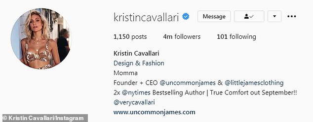 The latest: Cavallari announced her split from Cutler on her Instagram Sunday and removed the word 'wife' off of her bio soon after