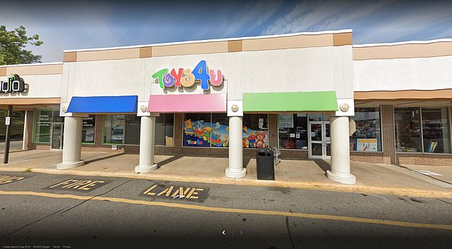 Police in New Jersey were called to this toy shop only to find at least 50 people inside with nobody respecting social distancing guidelines (file photo)