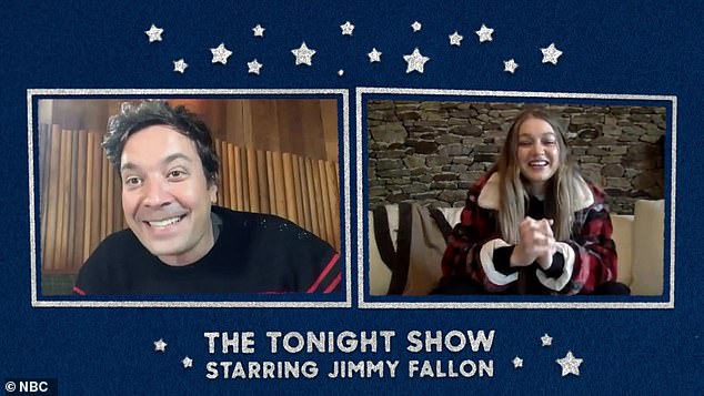 Her happiness is his: Fallon was ecstatic about Gigi's pregnancy