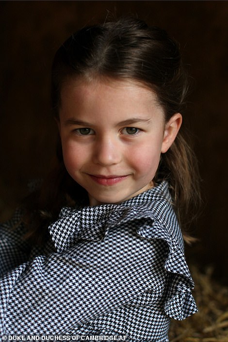 The Duchess of Cambridge has a longstanding interest in photography and its power to capture emotions and stories, and often shares images she has taken of her children. Pictured: Photographs of Princess Charlotte, taken by Kate to mark her fifth birthday last week
