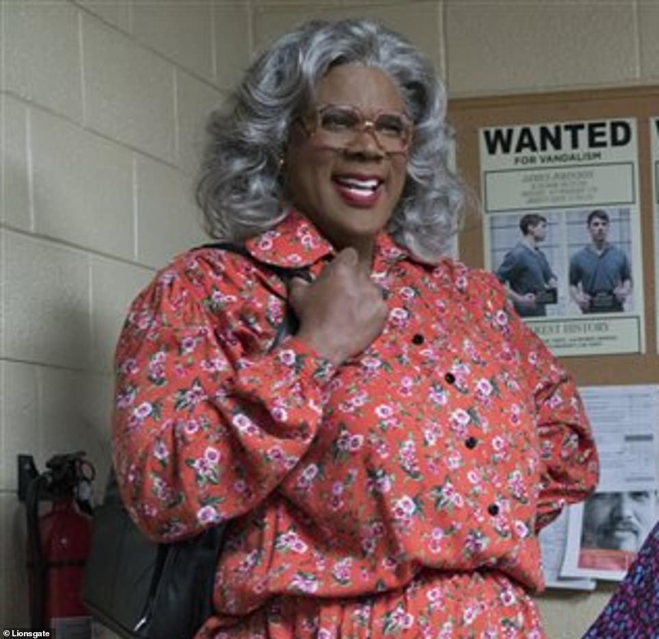 Perry is best known for cross-dressing in the portrayal of the feisty character Madea (pictured) in a series of hit films. Perry made his fortune as a movie and TV actor, writer, director and producer and is thought to be worth $600 million, being named the richest man in entertainment by Forbes magazine in 2011