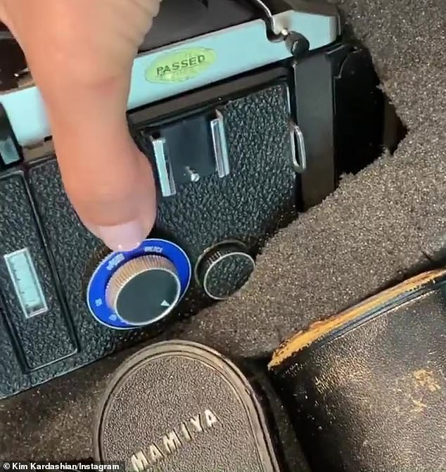 Sentimental gift: For the momager, Kim chose a sentimental gift, tracking down the camera used to photograph Kris' wedding to Robert Kardashian in 1978, as well as the photos