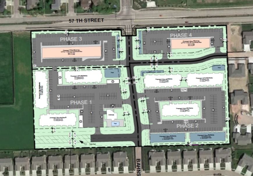 Lloyd Cos. has plans for a four-phase, 10-building development with office and apartments at 57th Street and Bahnson Avenue.