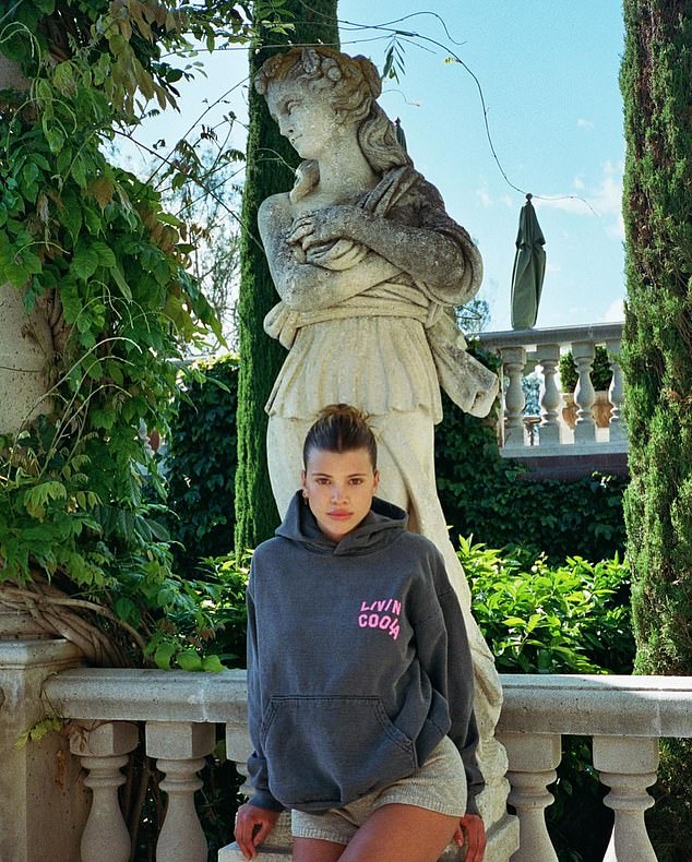 Product placement: Sofia sported a Livin Cool hoodie which retails for $175 before taxes