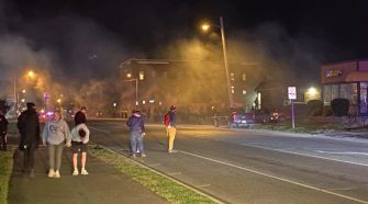 Duluth Police deploy tear gas to break up protesters in Lincoln Park, firefighters put out car fire