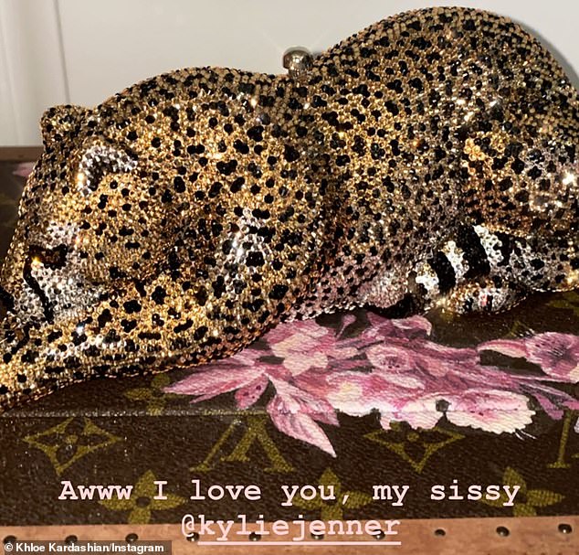 Billionaire move: Kylie Jenner dropped $5,495 a piece on some crystal cheetah clutches by Judith Leiber as early Mother's Day gifts for her sisters Kim and Khloe¿ Kardashian