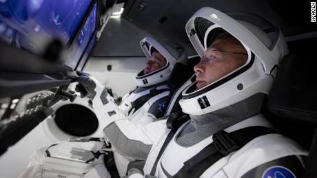 NASA astronauts Bob Behnken, left, and Doug Hurley have spent years learning how to operate SpaceX&#39;s Crew Dragon capsule.