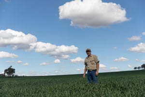 Farmer Greg Jerry on his property.