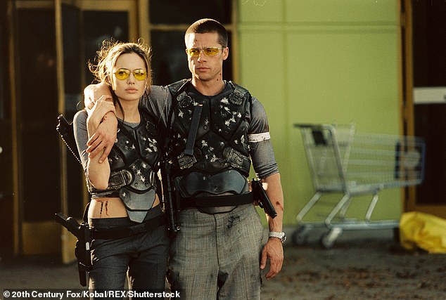 Throwback: The movie stars, who met in 2004 while filming Mr. And Mrs. Smith; pictured in the 2005 film