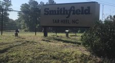 The Smithfield Food's hog-processing plant in Tar Heel appeared to be operating as usual on Tuesday, April 28, 2019. Photo credit Greg Barnes