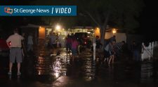 Neighborhood comes together to keep homes from flooding after water line break – St George News