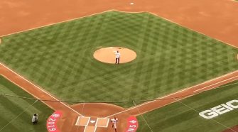 Dr. Anthony Fauci throws 1st pitch before Yankees-Nationals Opening Day 2020