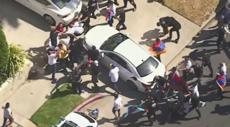 Fights Break Out and Officer Hurt at Armenian Demonstration in Brentwood – NBC Los Angeles