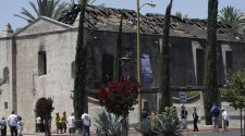 Fire ravages 249-year-old Spanish mission in Southern California