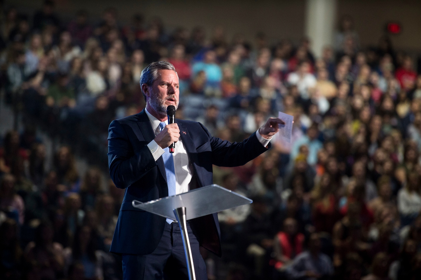 Jerry Falwell Jr. agreed to resign from Liberty University, and then reversed course, school says