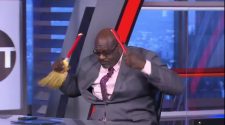 Shaq Wouldn't Stop Breaking Brooms On 'Inside The NBA'