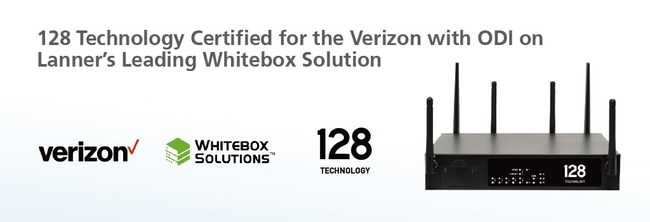 The Verizon-certified Lanner and 128 Technology joint solution is ready to operate on a wireless network to provide customers with SD-WAN connectivity with 128 Technology's Session Smart Router™ through the Verizon 4G Network Infrastructure